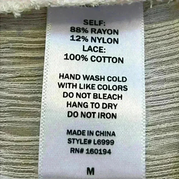 By Together Women’s Camisole Sz Medium Cream Cottagecore Coquette Feminine NWT - Picture 9 of 9